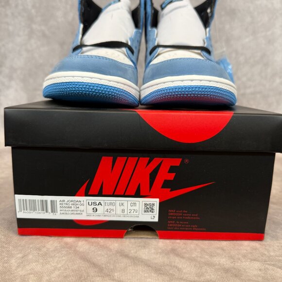 Air Jordan 1 Retro High OG – White/Black-University Blue | Men’s Size 9 | New in main image 5